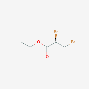 molecular formula C5H8Br2O2 B8253600 ethyl (2R)-2,3-dibromopropanoate 