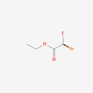molecular formula C4H6BrFO2 B8253757 ethyl (2S)-2-bromo-2-fluoroacetate 