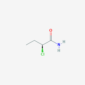 molecular formula C4H8ClNO B8253773 (2S)-2-chlorobutanamide 