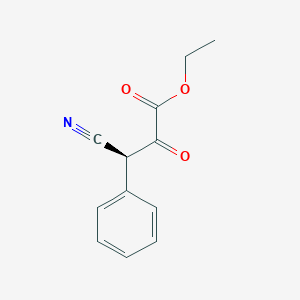 molecular formula C12H11NO3 B8253905 ethyl (3S)-3-cyano-2-oxo-3-phenylpropanoate 