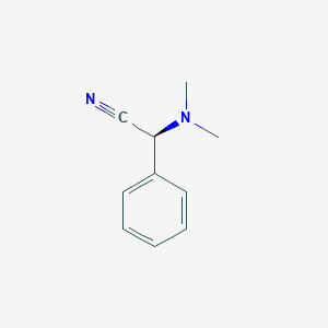 molecular formula C10H12N2 B8253925 (2S)-2-(dimethylamino)-2-phenylacetonitrile 