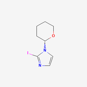 molecular formula C8H11IN2O B8253954 2-iodo-1-[(2S)-oxan-2-yl]imidazole 