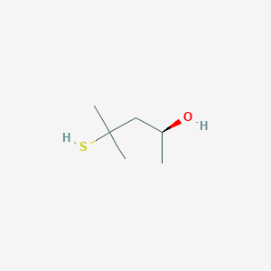 molecular formula C6H14OS B8253963 (2S)-4-methyl-4-sulfanylpentan-2-ol 