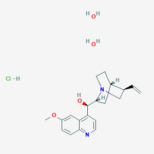 (R)-[(2R,4S,5R)-5-ethenyl-1-azabicyclo[2.2.2]octan-2-yl]-(6-methoxyquinolin-4-yl)methanol;dihydrate;hydrochloride