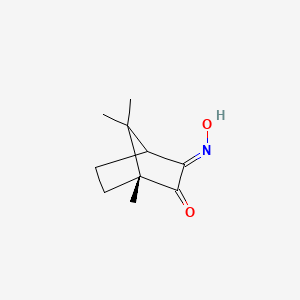 molecular formula C10H15NO2 B8254008 (1R,3E)-3-hydroxyimino-1,7,7-trimethylbicyclo[2.2.1]heptan-2-one 