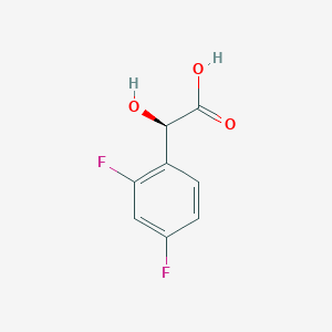 molecular formula C8H6F2O3 B8254285 (2R)-2-(2,4-difluorophenyl)-2-hydroxyacetic acid 