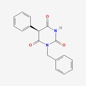 molecular formula C17H14N2O3 B8254315 (5S)-1-benzyl-5-phenyl-1,3-diazinane-2,4,6-trione 