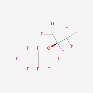 molecular formula C6F12O2 B8254327 (2R)-2,3,3,3-tetrafluoro-2-(1,1,2,2,3,3,3-heptafluoropropoxy)propanoyl fluoride 