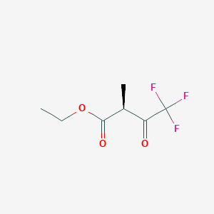 molecular formula C7H9F3O3 B8254350 ethyl (2S)-4,4,4-trifluoro-2-methyl-3-oxobutanoate 