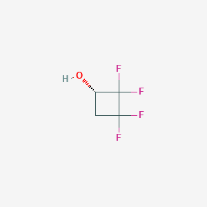 molecular formula C4H4F4O B8254368 (1S)-2,2,3,3-tetrafluorocyclobutan-1-ol 