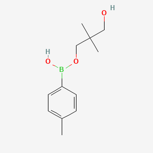 molecular formula C12H19BO3 B8254370 (3-Hydroxy-2,2-dimethylpropoxy)-(4-methylphenyl)borinic acid 