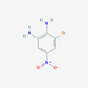 molecular formula C6H6BrN3O2 B8254419 3-溴-5-硝基苯-1,2-二胺 