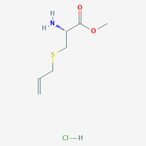 molecular formula C7H14ClNO2S B8254427 (R)-3-Allylsulfanyl-2-amino-propionic acid methyl ester hydrochloride 
