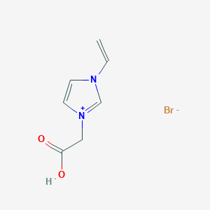 molecular formula C7H9BrN2O2 B8254433 1-乙烯基-3-羧甲基咪唑鎓溴 