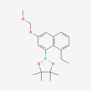2-(8-Ethyl-3-(methoxymethoxy)naphthalen-1-yl)-4,4,5,5-tetramethyl-1,3,2-dioxaborolane