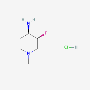 (3S,4R)-3-fluoro-1-methylpiperidin-4-amine hydrochloride