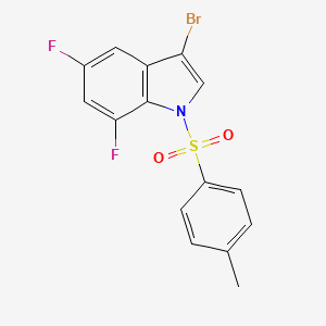 3-bromo-5,7-difluoro-1-tosyl-1H-indole