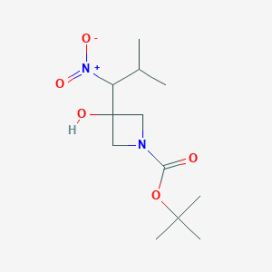 1,1-Dimethylethyl 3-hydroxy-3-(2-methyl-1-nitropropyl)azetidine-1-carboxylate