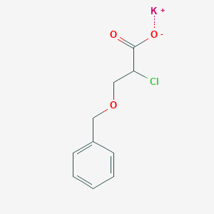 Potassium 2-chloro-3-(benzyloxy)propionate