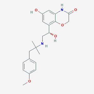 (S)-6-hydroxy-8-(1-hydroxy-2-(1-(4-methoxyphenyl)-2-methylpropan-2-ylamino)ethyl)-2H-benzo[b][1,4]oxazin-3(4H)-one