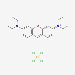 molecular formula C21H27Cl4FeN2O+ B8254665 [6-(Diethylamino)xanthen-3-ylidene]-diethylazanium;tetrachloroiron 