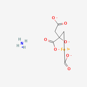 molecular formula C6H8FeNO7 B8254685 Azanium;iron(3+);2-oxidopropane-1,2,3-tricarboxylate 