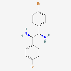 molecular formula C14H14Br2N2 B8254839 (1R,2S)-1,2-bis(4-bromophenyl)ethane-1,2-diamine 