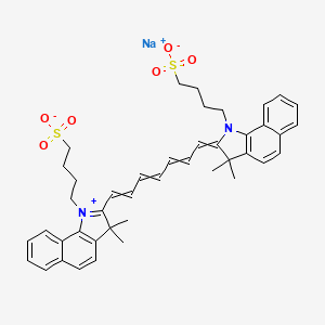 Sodium;4-[2-[7-[3,3-dimethyl-1-(4-sulfonatobutyl)benzo[g]indol-1-ium-2-yl]hepta-2,4,6-trienylidene]-3,3-dimethylbenzo[g]indol-1-yl]butane-1-sulfonate