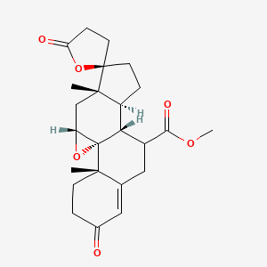 methyl (1R,2S,10R,11S,14R,15S,17R)-2,15-dimethyl-5,5'-dioxospiro[18-oxapentacyclo[8.8.0.01,17.02,7.011,15]octadec-6-ene-14,2'-oxolane]-9-carboxylate