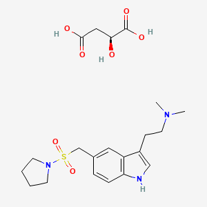 N,N-dimethyl-2-[5-(pyrrolidin-1-ylsulfonylmethyl)-1H-indol-3-yl]ethanamine;(2S)-2-hydroxybutanedioic acid