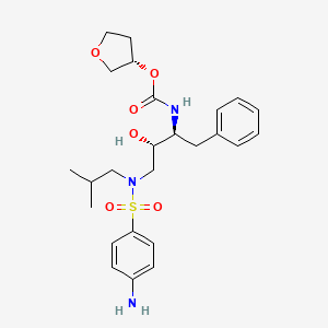 [(3S)-oxolan-3-yl] N-[(2S,3S)-4-[(4-aminophenyl)sulfonyl-(2-methylpropyl)amino]-3-hydroxy-1-phenylbutan-2-yl]carbamate