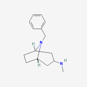 molecular formula C15H22N2 B8255060 (1R,5S)-8-benzyl-N-methyl-8-azabicyclo[3.2.1]octan-3-amine 