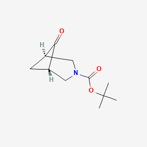 molecular formula C11H17NO3 B8255079 tert-butyl (1S,5R)-6-oxo-3-azabicyclo[3.1.1]heptane-3-carboxylate 