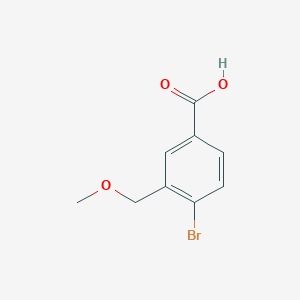 molecular formula C9H9BrO3 B8255094 4-Bromo-3-(methoxymethyl)benzoic acid 