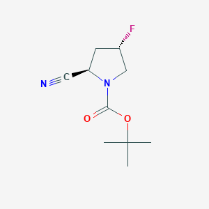 tert-butyl (2R,4S)-2-cyano-4-fluoropyrrolidine-1-carboxylate