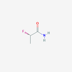 molecular formula C3H6FNO B8255103 (2S)-2-fluoropropanamide 