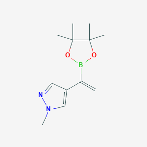 molecular formula C12H19BN2O2 B8255150 1-(1-Methyl-4-pyrazolyl)vinylboronic Acid Pinacol Ester 