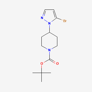 molecular formula C13H20BrN3O2 B8255163 1-Boc-4-(5-bromo-1-pyrazolyl)piperidine 