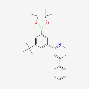 2-[3-(1,1-Dimethylethyl)-5-(4,4,5,5-tetramethyl-1,3,2-dioxaborolan-2-yl)phenyl]-4-phenylpyridine