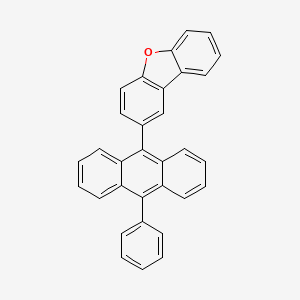molecular formula C32H20O B8255200 2-(10-Phenylanthracen-9-yl)dibenzo[b,d]furan 