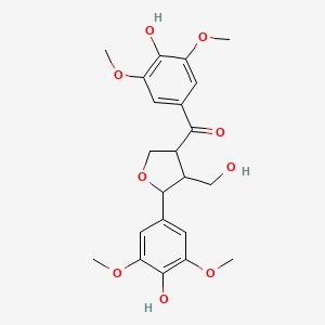 (4-Hydroxy-3,5-dimethoxyphenyl)-[5-(4-hydroxy-3,5-dimethoxyphenyl)-4-(hydroxymethyl)oxolan-3-yl]methanone