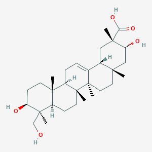 molecular formula C30H48O5 B8255237 Olean-12-en-29-oic acid, 3,21,23-trihydroxy-, (3beta,4beta,20alpha,21alpha)- CAS No. 20528-70-5