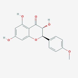 molecular formula C16H14O6 B8255265 4H-1-Benzopyran-4-one, 2,3-dihydro-3,5,7-trihydroxy-2-(4-methoxyphenyl)- CAS No. 3570-69-2