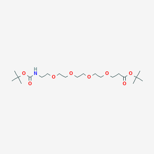 molecular formula C20H39NO8 B8255292 Boc-NH-PEG4-C2-Boc 