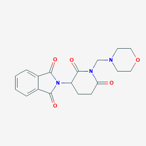molecular formula C18H19N3O5 B082553 N-(1-(Morpholinomethyl)-2,6-dioxo-3-piperidyl)phthalimide CAS No. 10329-95-0