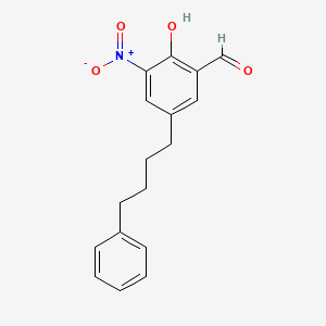 2-Hydroxy-3-nitro-5-(4-phenylbutyl)benzaldehyde