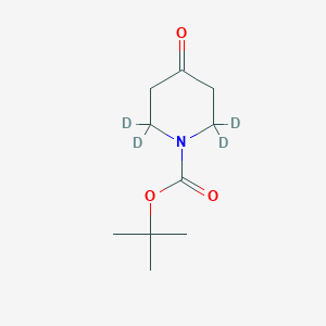 molecular formula C10H17NO3 B8255383 1-Boc-4-PIPERIDONE-2,2,6,6-D4 