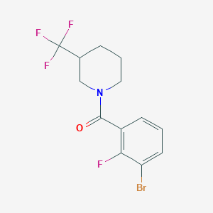 (3-Bromo-2-fluorophenyl)(3-(trifluoromethyl)piperidin-1-yl)methanone