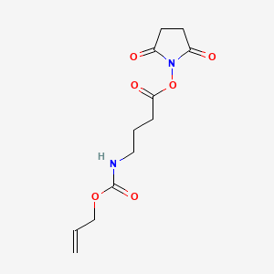 molecular formula C12H16N2O6 B8255454 2,5-Dioxopyrrolidin-1-yl 4-(((allyloxy)carbonyl)amino)butanoate 