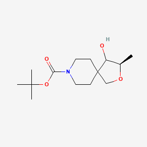 molecular formula C14H25NO4 B8255493 Tert-butyl (3R)-4-hydroxy-3-methyl-2-oxa-8-azaspiro[4.5]decane-8-carboxylate 